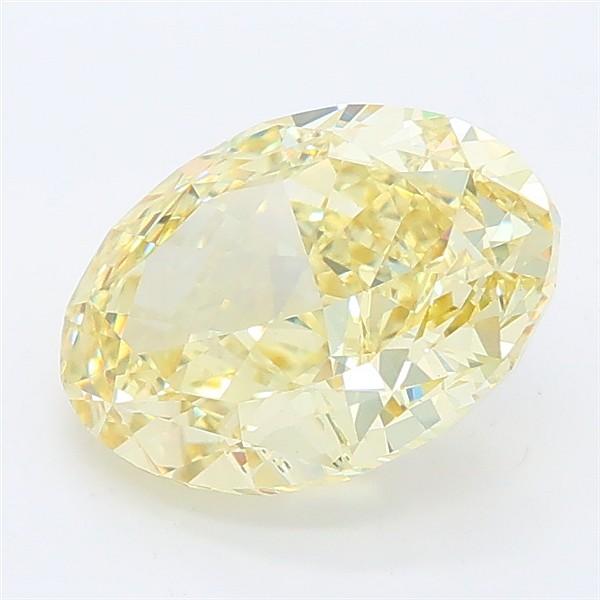 2.66 Ct. Fancy Yellow Oval Lab Grown Diamond