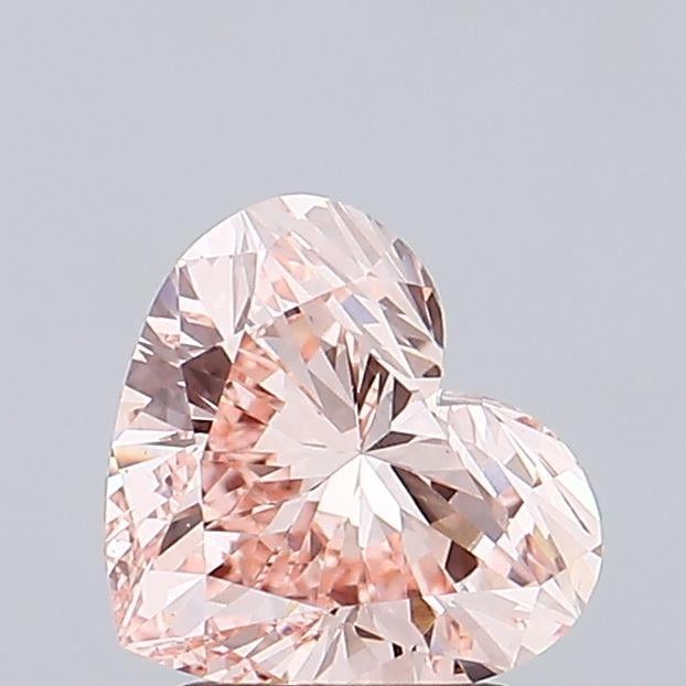 2.00 Ct. Fancy Intense Pink Heart Lab Grown Diamond