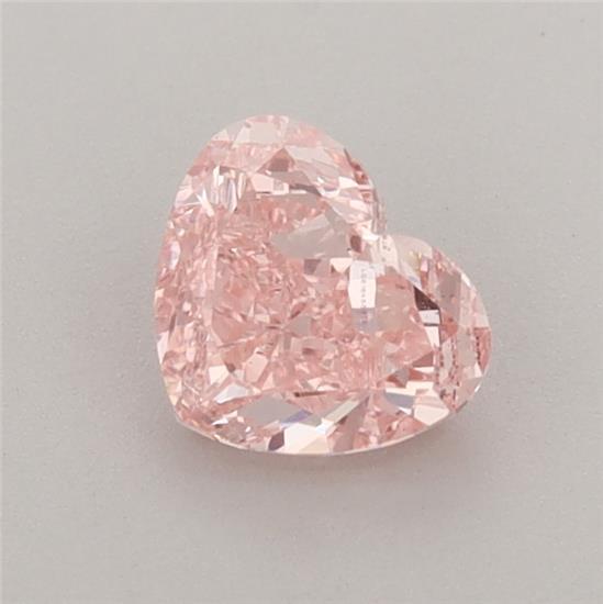 0.77 Ct. Fancy Vivid Pink Heart Lab Grown Diamond