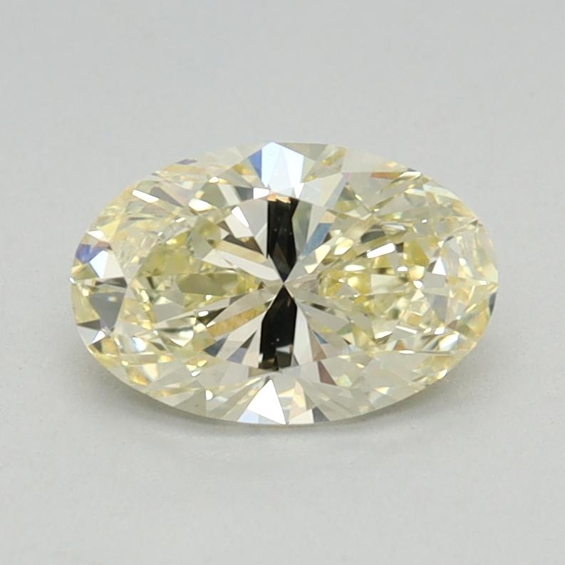 0.68 Ct. Fancy Light Yellow Oval Lab Grown Diamond