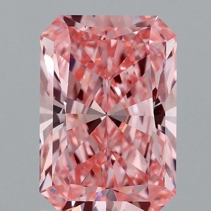 2.05 Ct. Fancy Vivid Pink Radiant Lab Grown Diamond