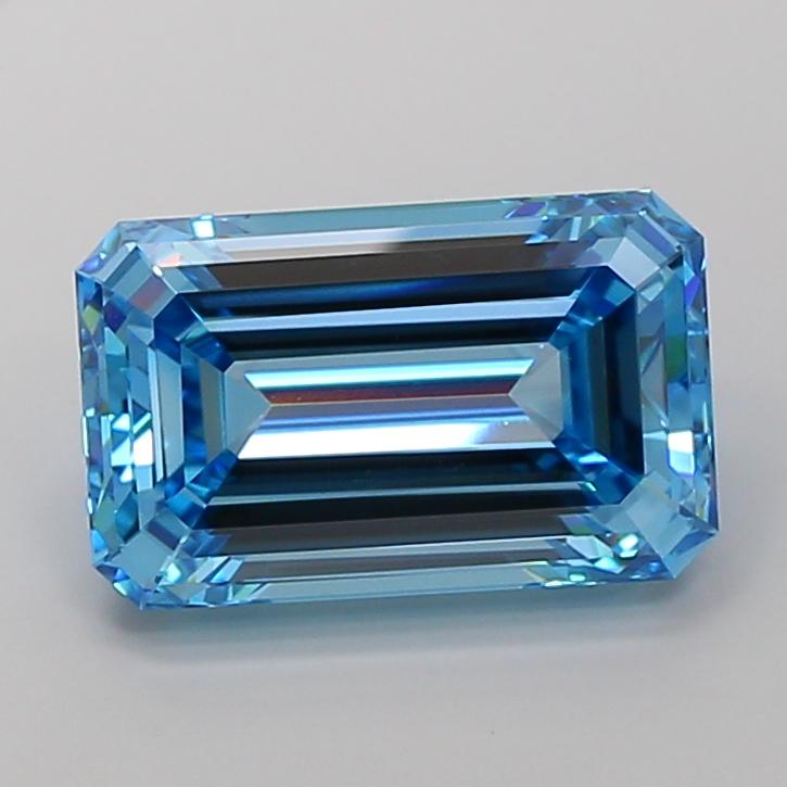 10.04 Ct. Fancy Vivid Blue Emerald Lab Grown Diamond