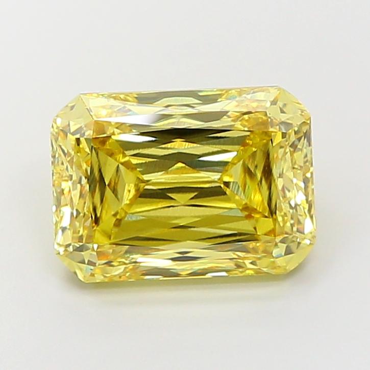 6.53 Ct. Fancy Intense Yellow Radiant Lab Grown Diamond