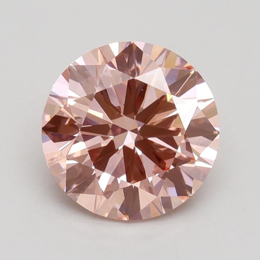 2.02 Ct. Fancy Intense Pink Round Lab Grown Diamond