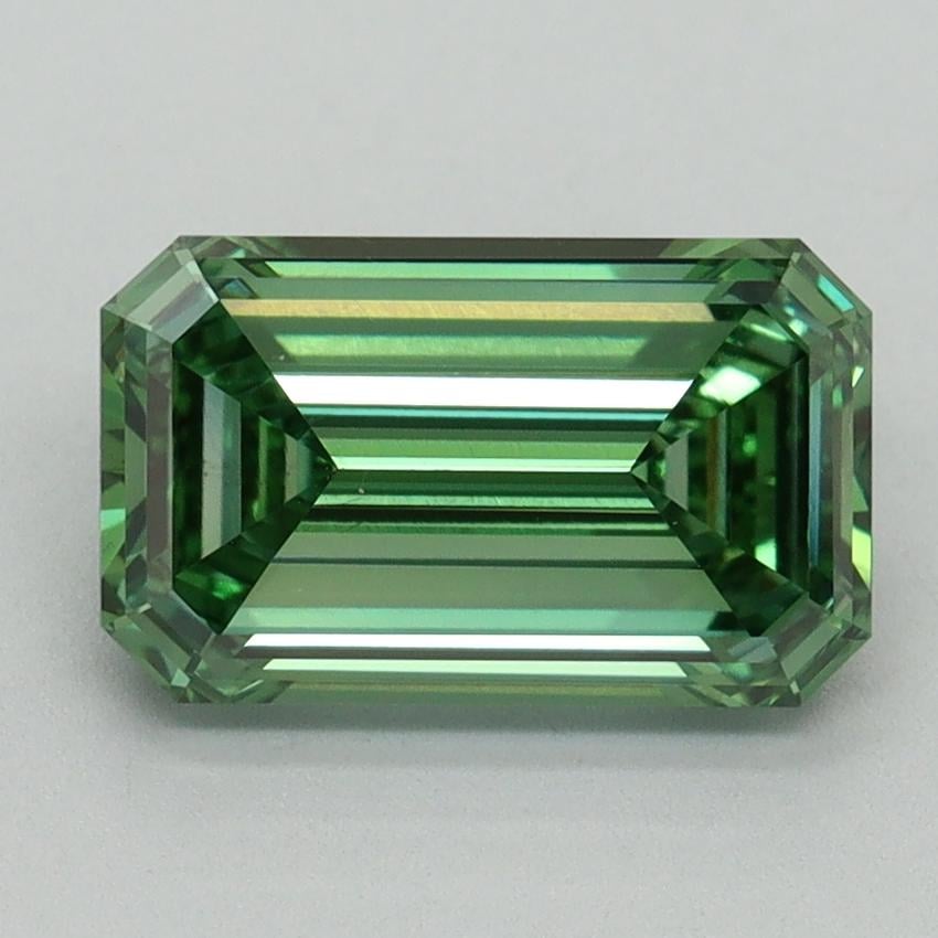 2.22 Ct. Fancy Vivid Pacific Green Emerald Lab Grown Diamond