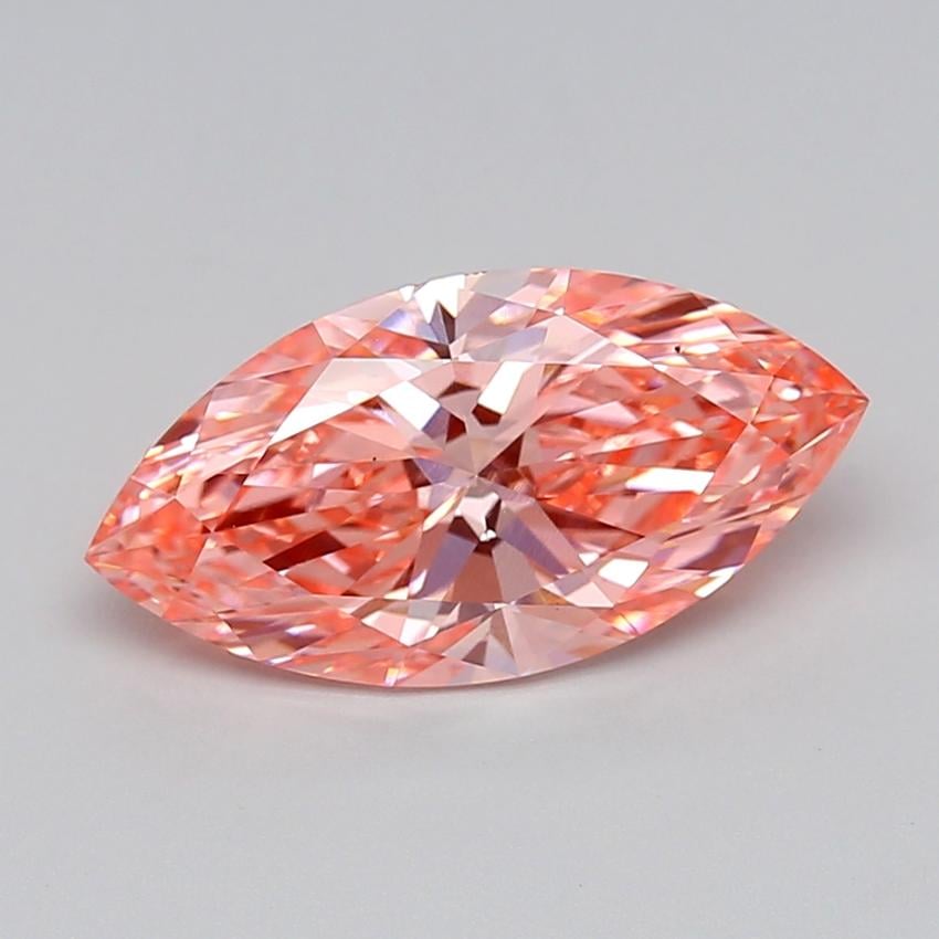 3.00 Ct. Fancy Vivid  Pink Marquise Lab Grown Diamond