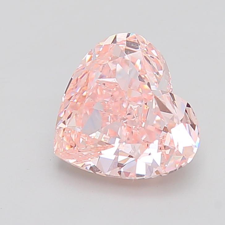 5.18 Ct. Fancy Intense Pink Heart Lab Grown Diamond