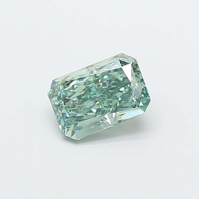 1.07 Ct. Fancy Vivid Green Radiant Lab Grown Diamond