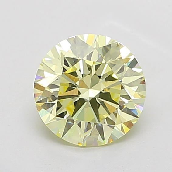 2.21 Ct. Fancy Yellow Round Lab Grown Diamond