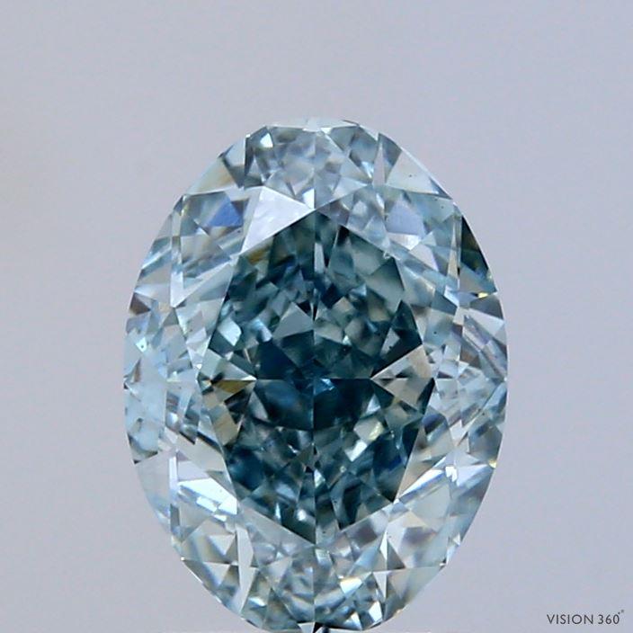2.09 Ct. Fancy Blue Oval Lab Grown Diamond