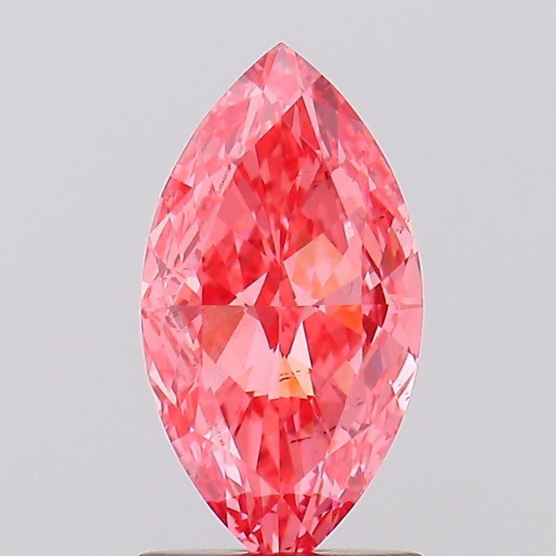 1.53 Ct. Fancy Vivid Pink Marquise Lab Grown Diamond