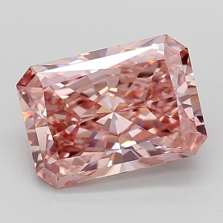 2.55 Ct. Fancy Brownish Pink Radiant Lab Grown Diamond