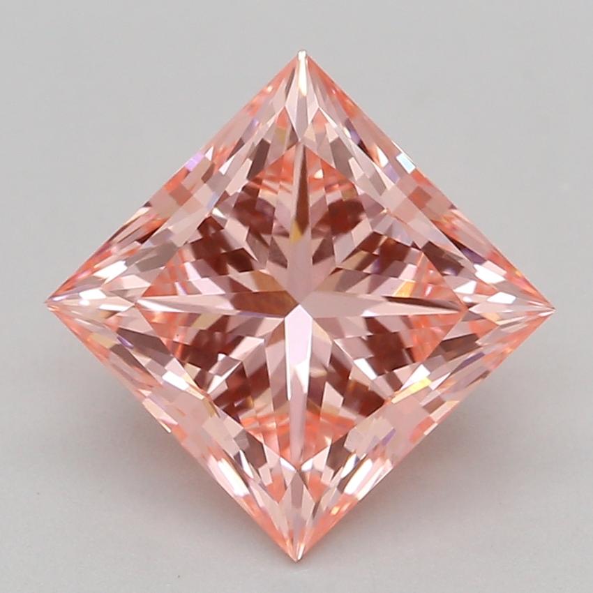 1.34 Ct. Fancy Vivid Pink Princess Lab Grown Diamond