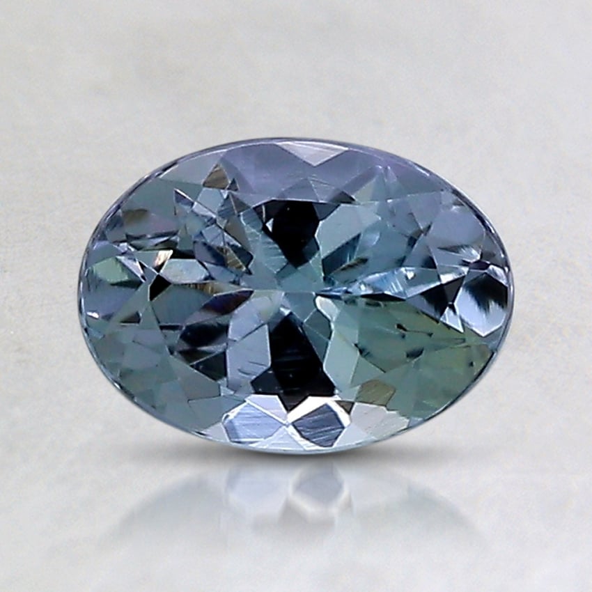 7.5x5.5mm Unheated Parti-Color Oval Tanzanite