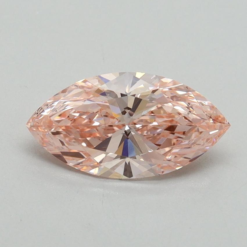 0.99 Ct. Fancy Vivid Pink Marquise Lab Grown Diamond