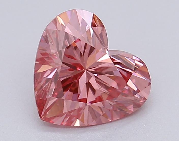 1.03 Ct. Fancy Vivid Pink Heart Lab Grown Diamond