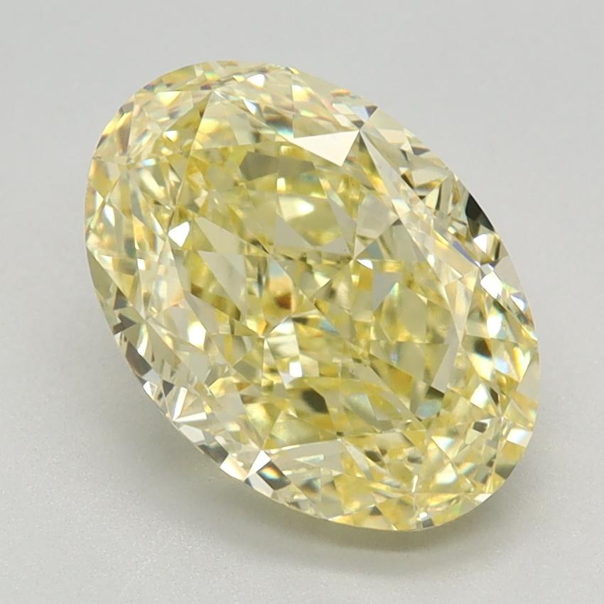 2.66 Ct. Fancy Intense Yellow Oval Lab Grown Diamond