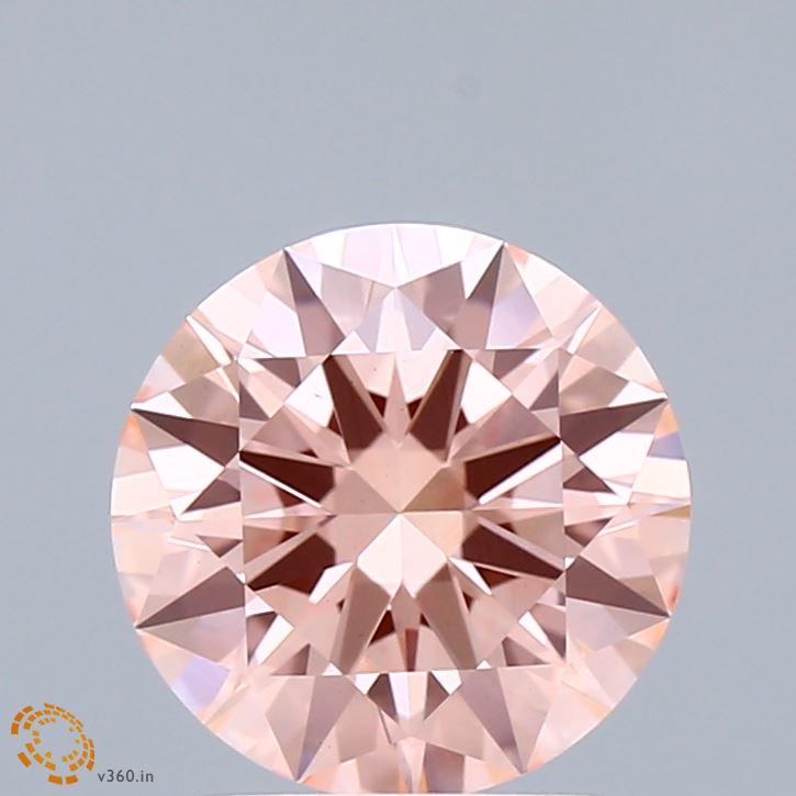 2.00 Ct. Fancy Vivid Pink Round Lab Grown Diamond
