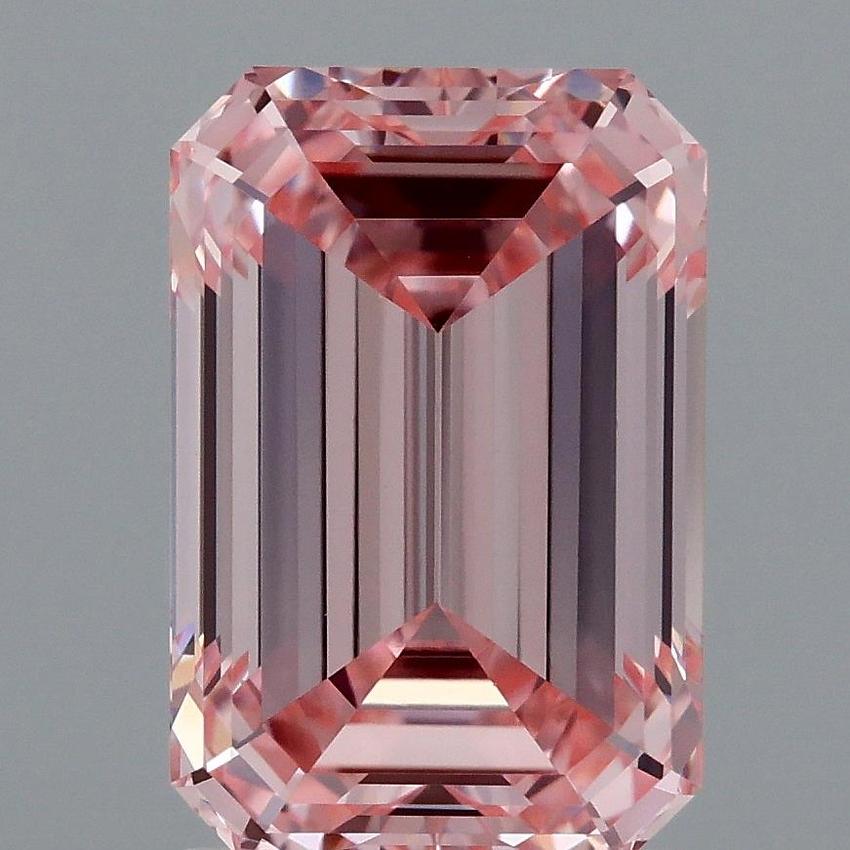 2.10 Ct. Fancy Intense Pink Emerald Lab Grown Diamond
