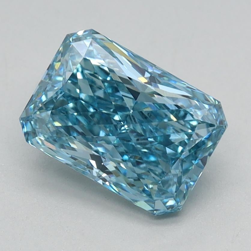 1.23 Ct. Fancy Vivid Blue Radiant Lab Grown Diamond