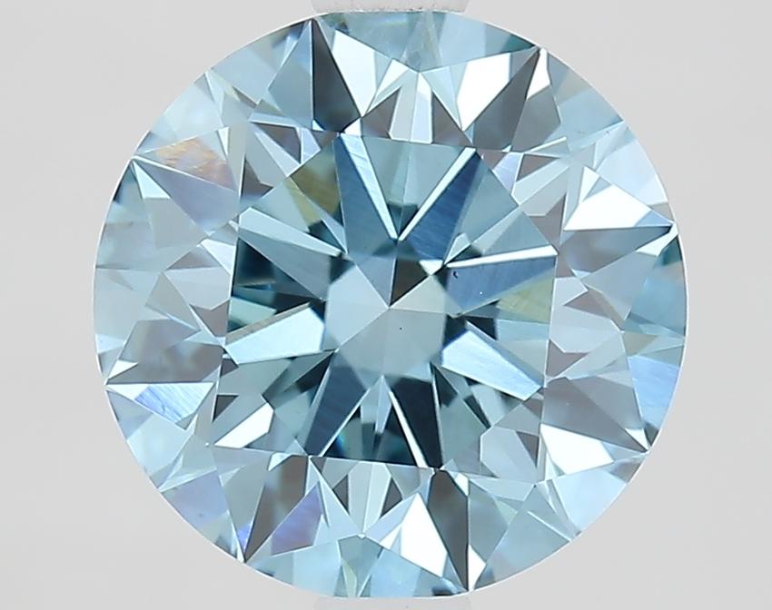 2.23 Ct. Fancy Vivid Blue Round Lab Grown Diamond