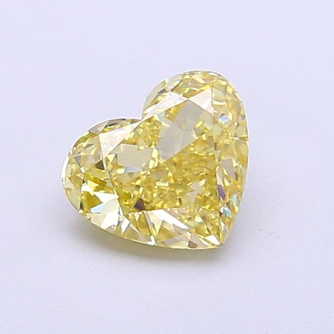 1.05 Ct. Fancy Intense Yellow Heart Lab Grown Diamond