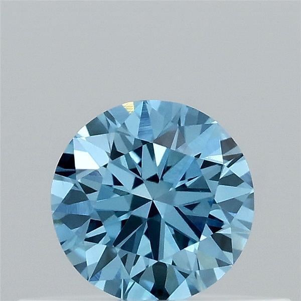 0.31 Ct. Fancy Vivid Blue Round Lab Grown Diamond