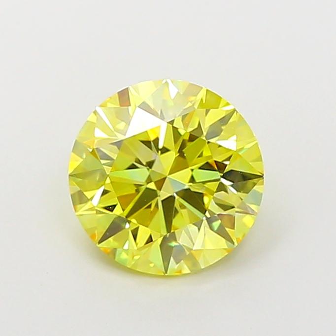 1.87 Ct. Fancy Intense  Yellow Round Lab Grown Diamond
