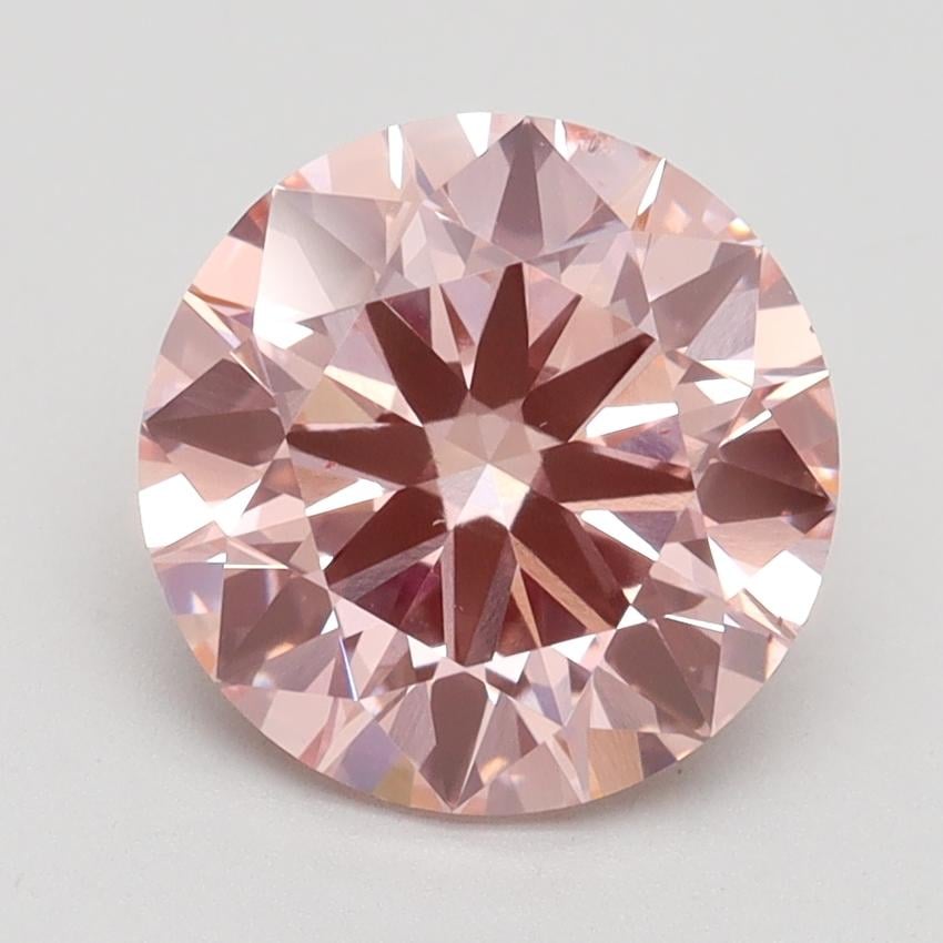 2.81 Ct. Fancy Intense Pink Round Lab Grown Diamond