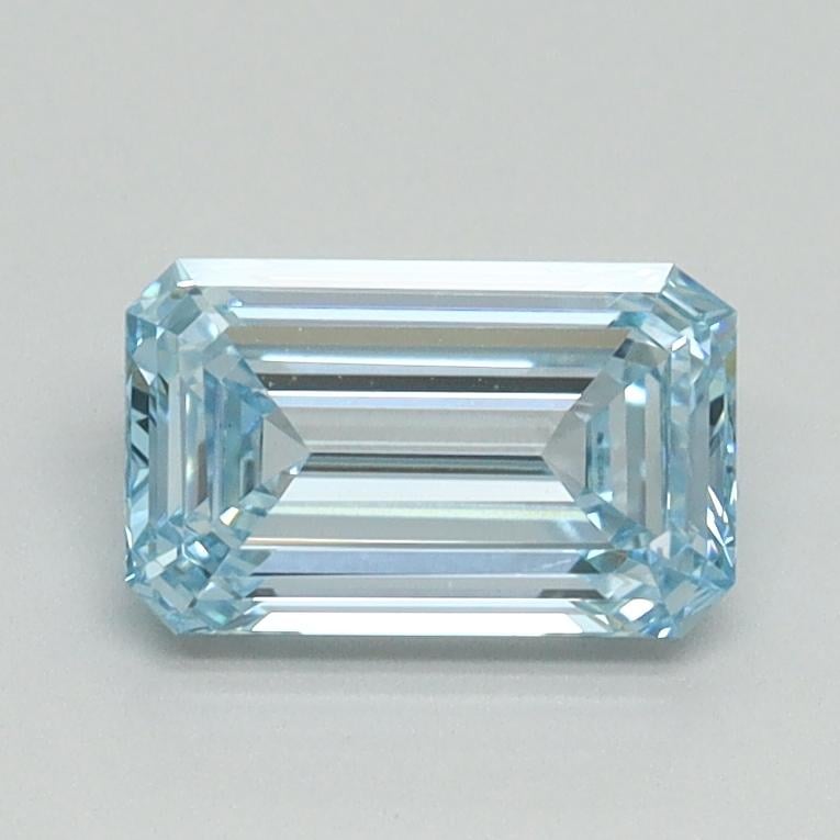 1.01 Ct. Fancy Intense Blue Emerald Lab Grown Diamond