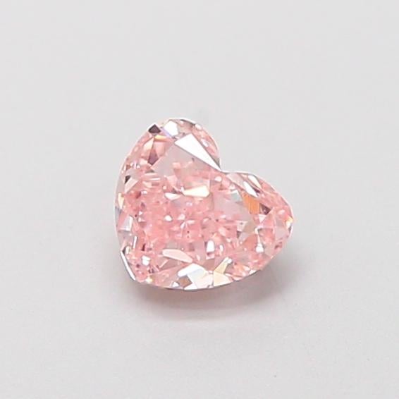 0.37 Ct. Fancy Intense  Pink Heart Lab Grown Diamond