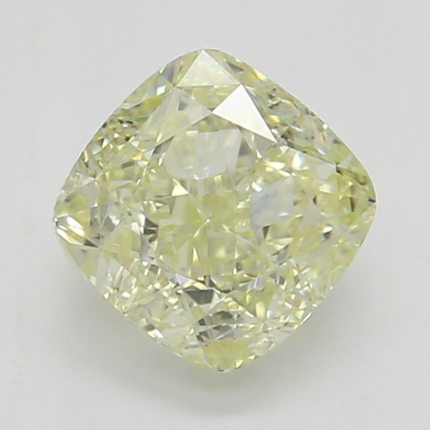 0.75 Ct. Fancy Light Yellow Cushion Diamond