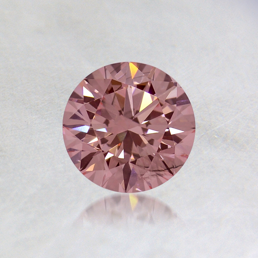 0.57 ct. Lab Grown Fancy Pink Round Diamond