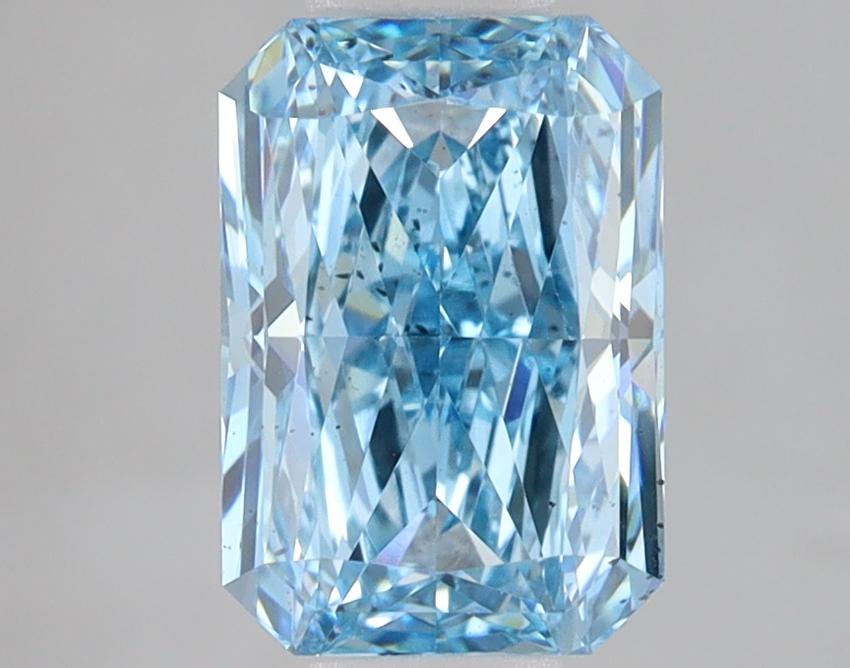 2.08 Ct. Fancy Vivid Blue Radiant Lab Grown Diamond