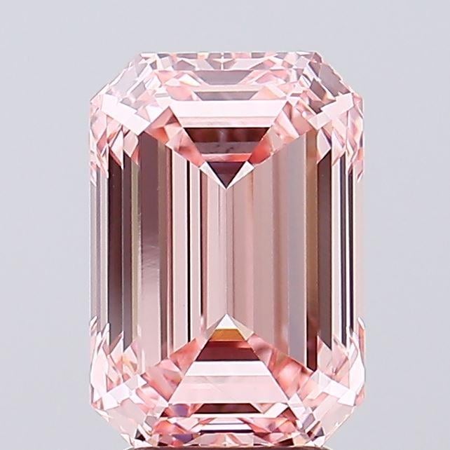 4.08 Ct. Fancy Intense Pink Emerald Lab Grown Diamond
