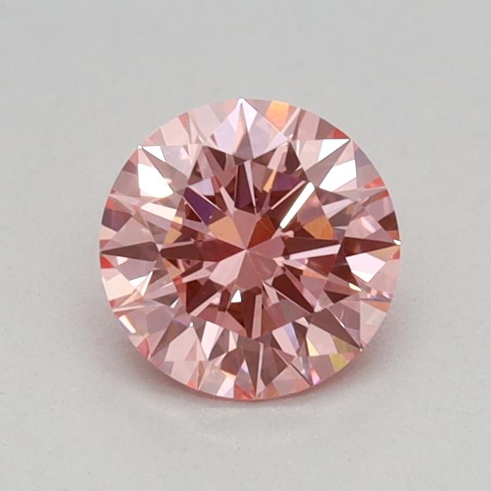 0.47 Ct. Fancy Vivid Pink Round Lab Grown Diamond