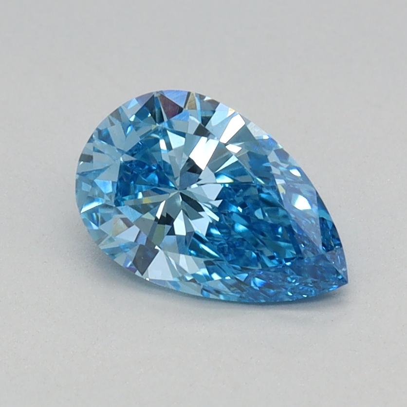 0.57 Ct. Fancy Vivid Blue Pear Lab Grown Diamond