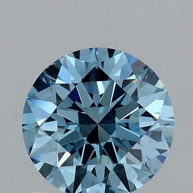 1.10 Ct. Fancy Vivid Blue Round Lab Grown Diamond
