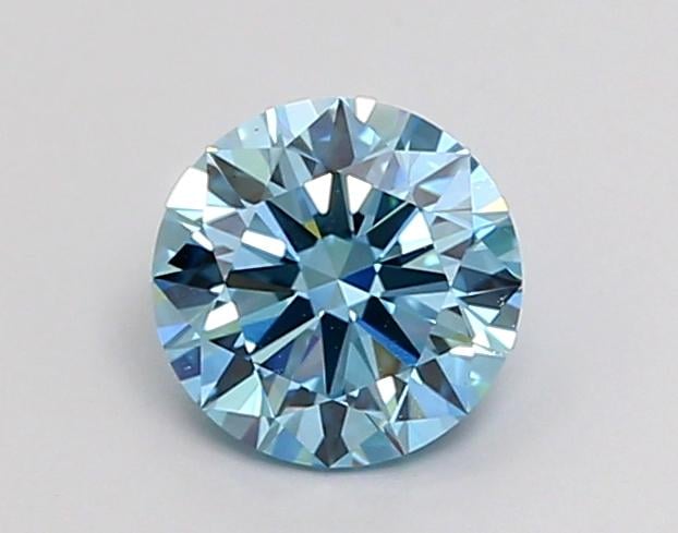 1.0 Ct. Fancy Vivid Blue Round Lab Grown Diamond