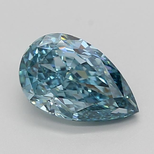 1.79 Ct. Fancy Vivid  Blue Pear Lab Grown Diamond