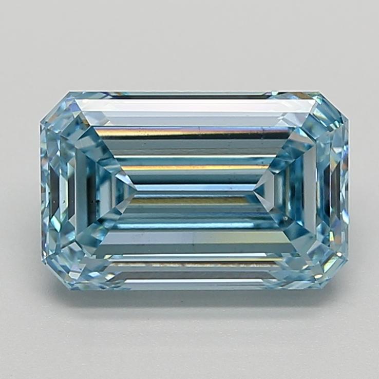 4.01 Ct. Fancy Intense  Blue Emerald Lab Grown Diamond