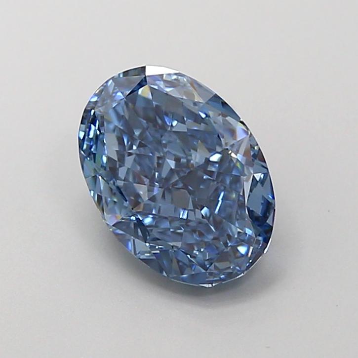 1.90 Ct. Fancy Vivid Blue Oval Lab Grown Diamond