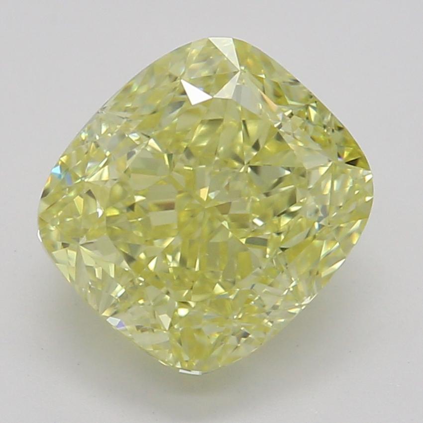 1.53 Ct. Fancy Intense Yellow Cushion Diamond
