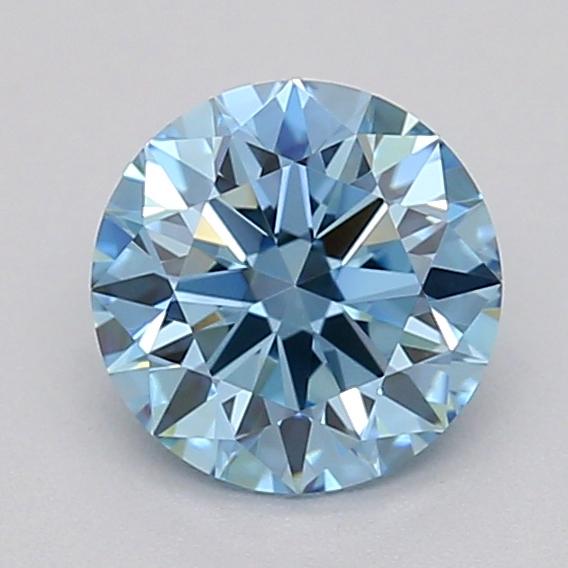 0.50 Ct. Fancy Vivid  Blue Round Lab Grown Diamond
