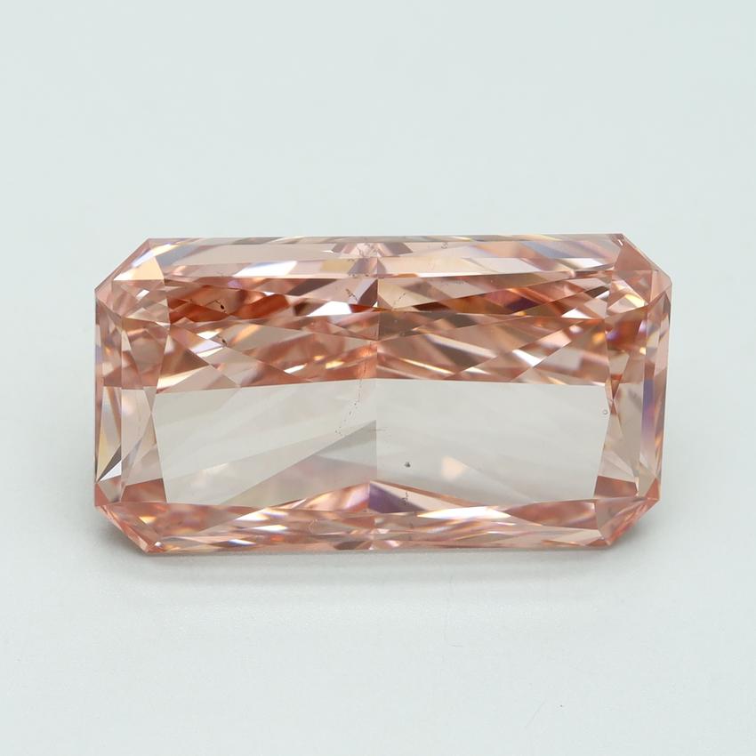 11.58 Ct. Fancy Vivid Pink Radiant Lab Grown Diamond