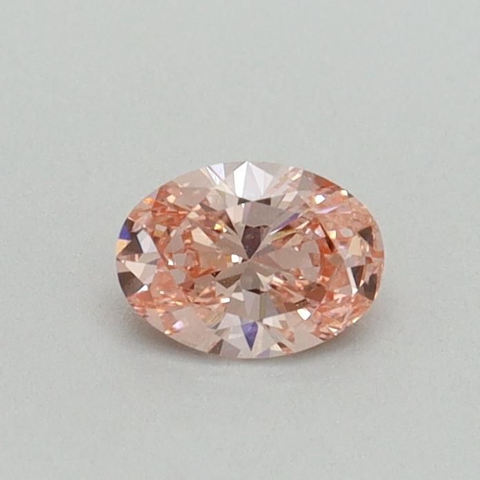 0.31 Ct. Fancy Intense Pink Oval Lab Grown Diamond