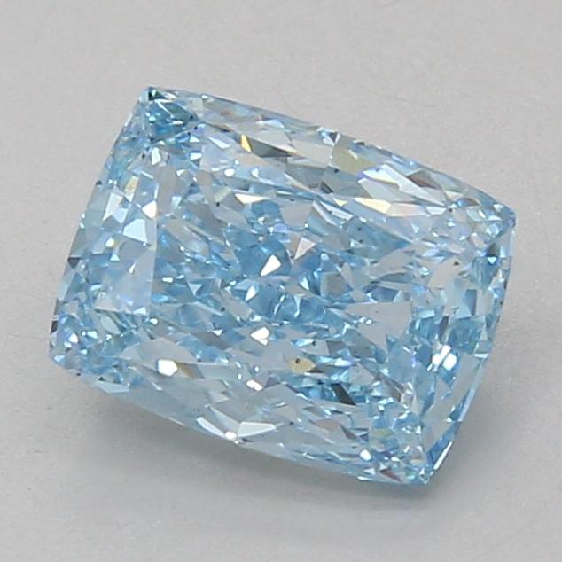 2.10 Ct. Fancy Vivid Blue Cushion Lab Grown Diamond