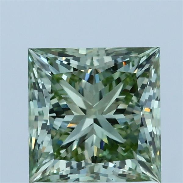 1.52 Ct. Fancy Vivid  Green Princess Lab Grown Diamond