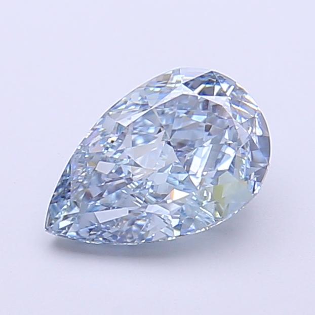 1.29 Ct. Fancy Intense  Blue Pear Lab Grown Diamond
