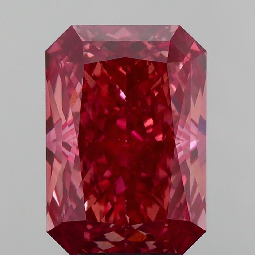 5.11 Ct. Fancy Vivid Brownish Pink Radiant Lab Grown Diamond